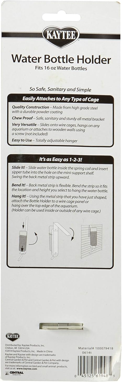 Kaytee® Water Bottle Holder for Small Animal - Fits 4 Oz & 8 Oz - Image 2