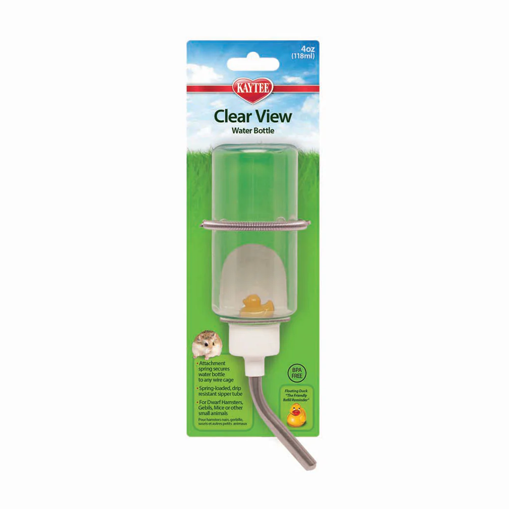 Kaytee Clear View Water Bottle for Pet Gerbils, Hamsters & Mice, 4 oz - Image 3