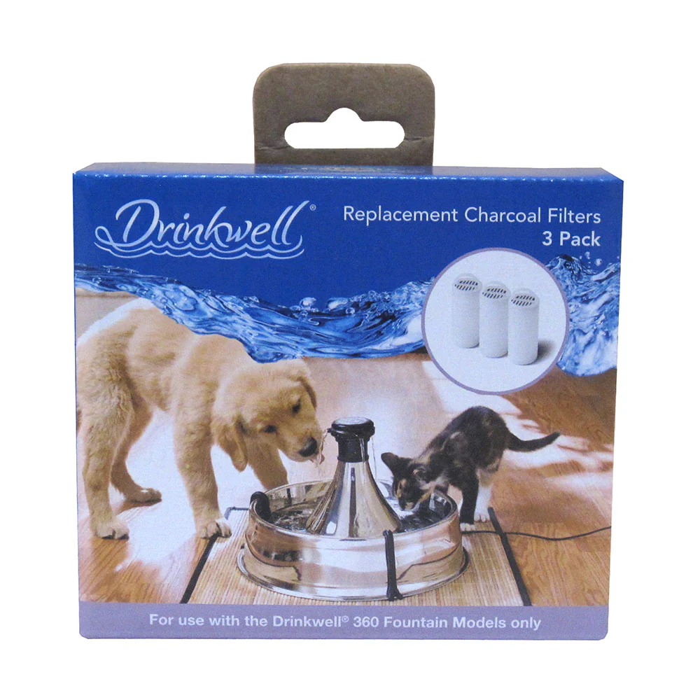 Drinkwell 360 Fountain Charcoal Filters White, 1ea/3 pk