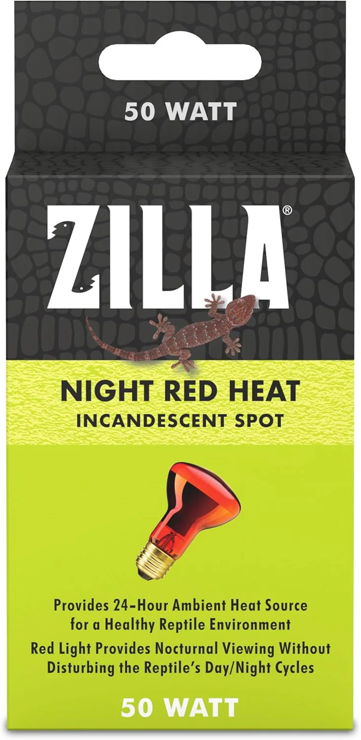 Zilla Incandescent Spot Bulb, for Nocturnal Reptile Species, Night Red - Image 2