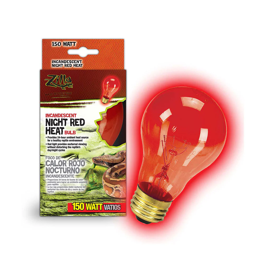Click to see full view Zilla Reptile Terrarium Incandescent Heat Spot Bulb, Night Red