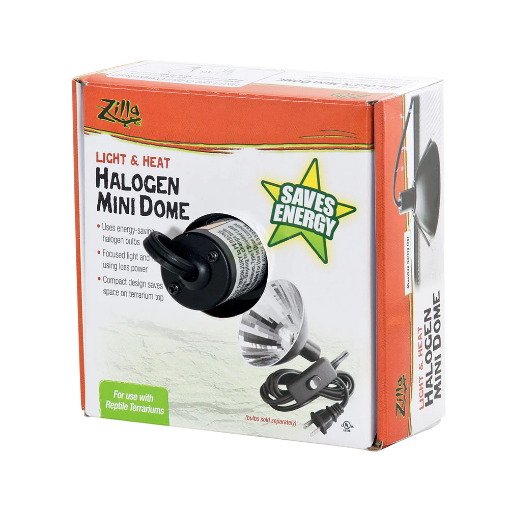 Zilla Light & Heat Halogen Mini Dome For Reptile Terrariums One Size