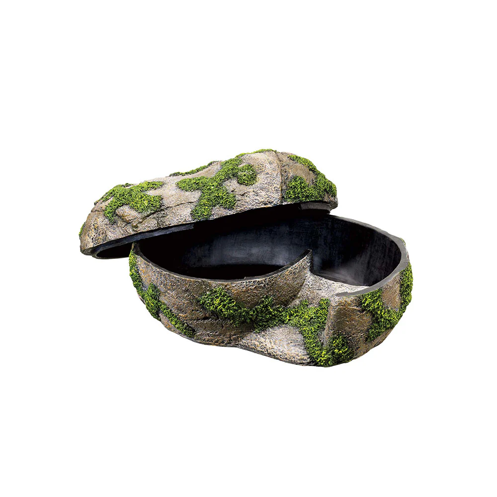 Zilla Pet Terrarium Rock Lair, Reptile Hide for Lizards, Snakes and More, Large