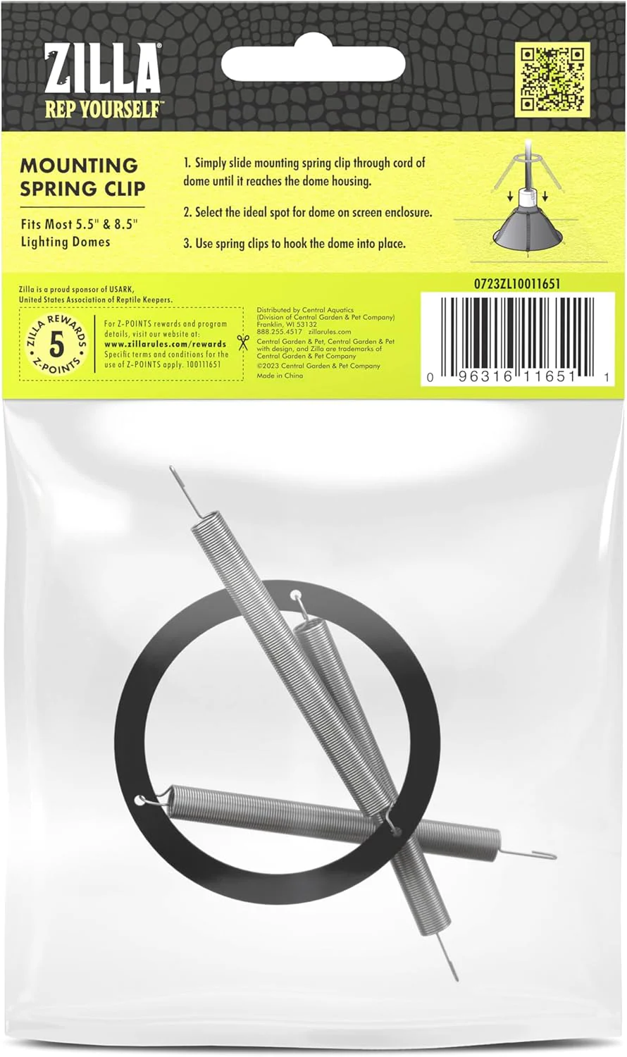 Zilla Mounting Spring Clip, Fits Most Lighting Domes - Image 7