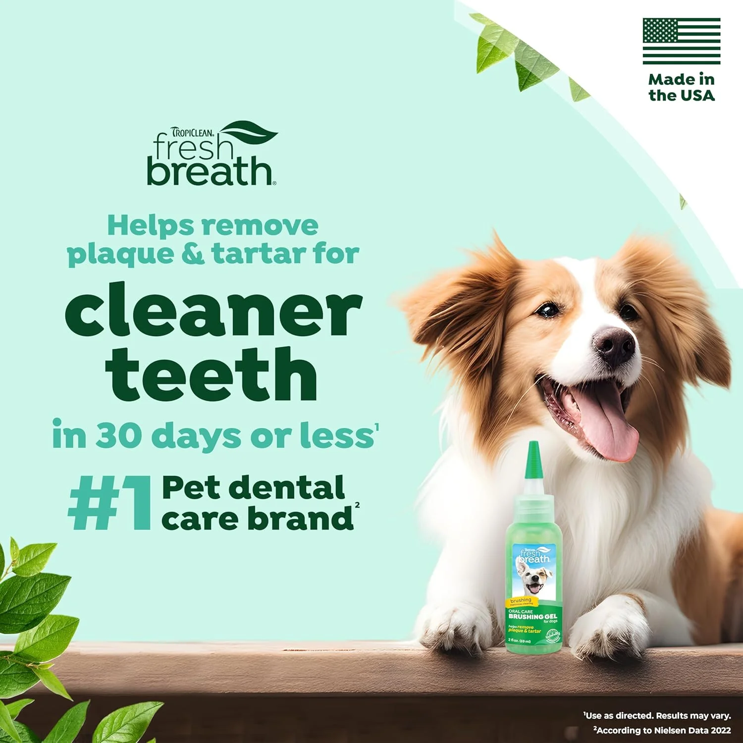 TropiClean Oral Care Brushing Gel for Dogs & Cats| Dog Toothpaste | Pet Dental Gel | Dog Teeth Cleaning Use with Pet Toothbrush | - Image 2