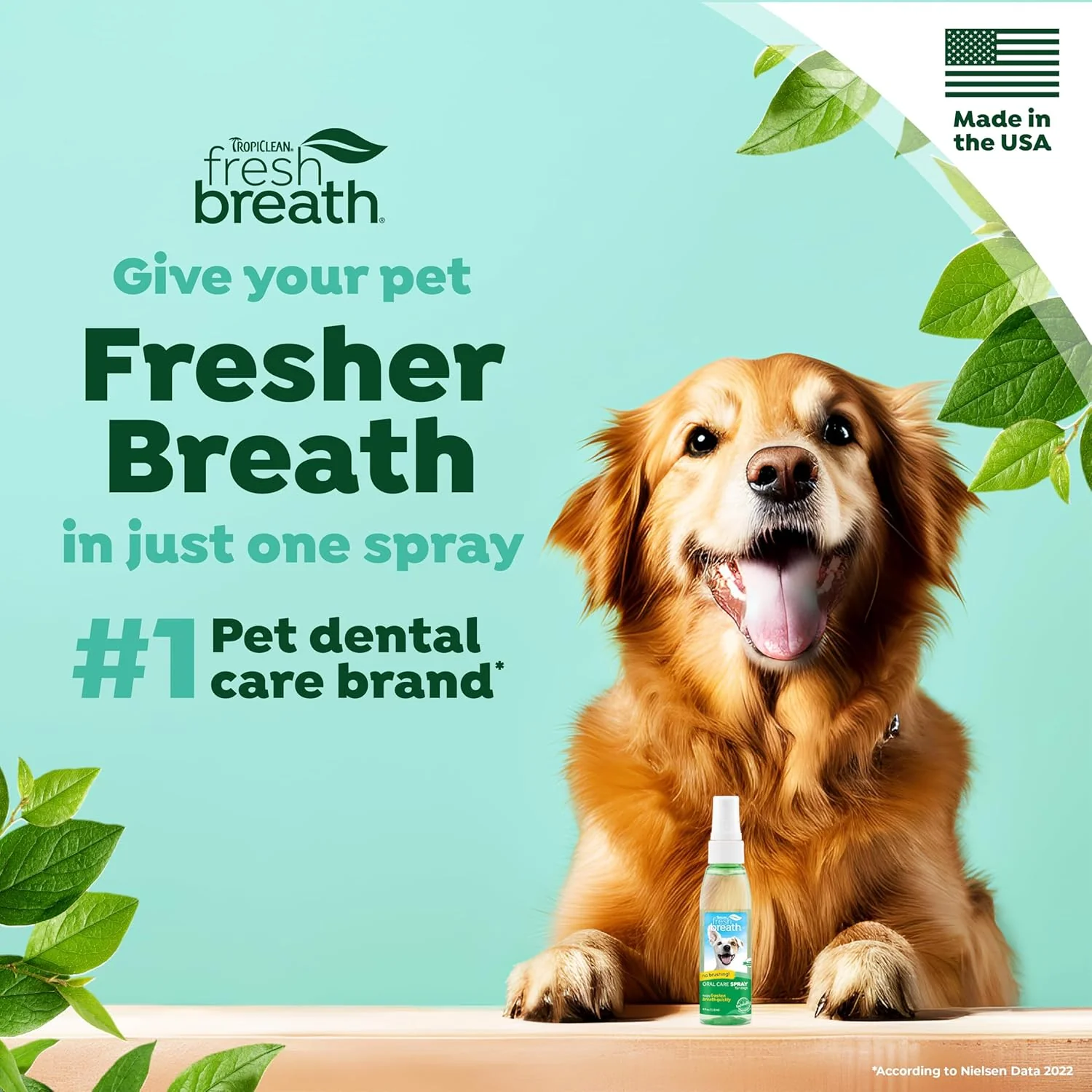 TropiClean Fresh Breath Oral Care Spray for Dogs & Cats - Image 2