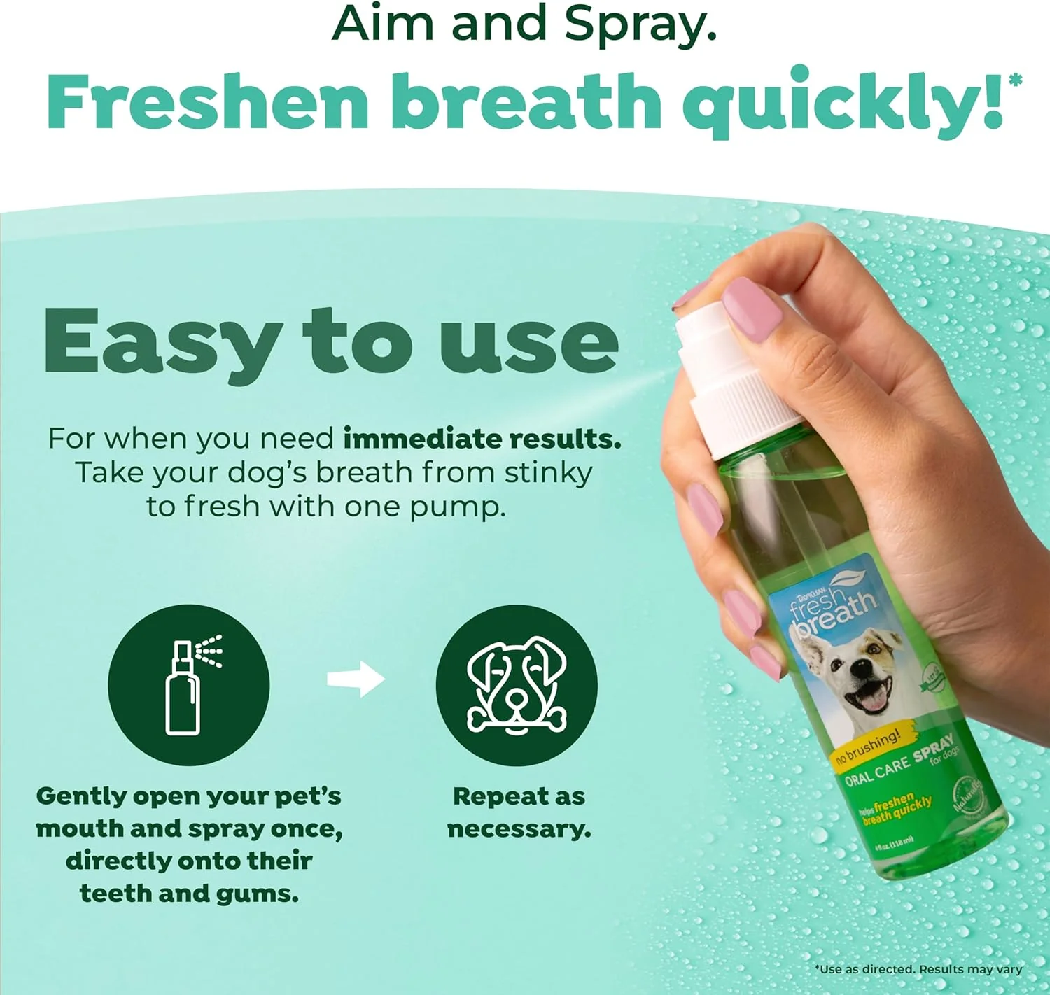 TropiClean Fresh Breath Oral Care Spray for Dogs & Cats - Image 3