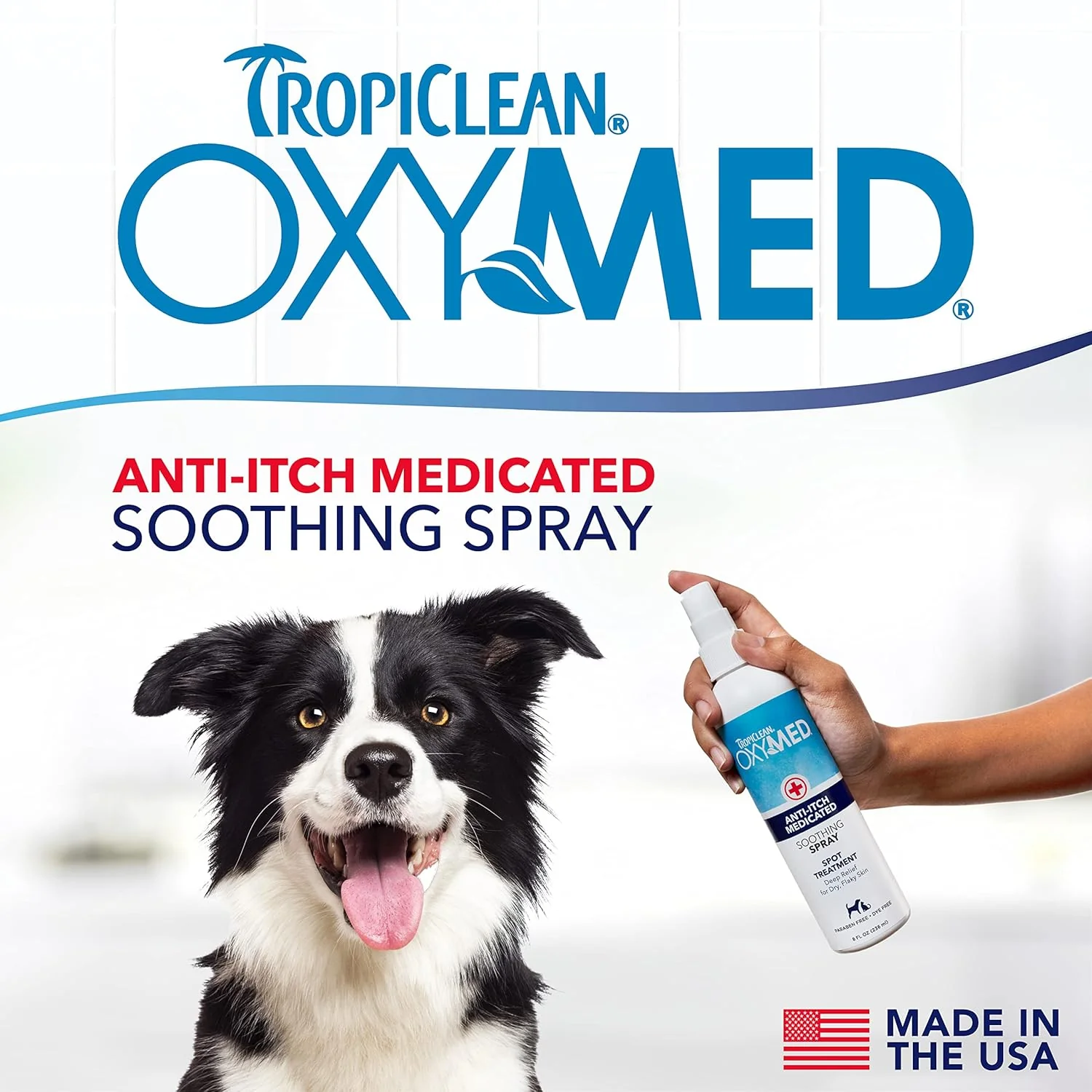 TropiClean OxyMed Hot Spot Treatment for Dogs, Medicated Dog Itching Skin Relief Spray - Image 5