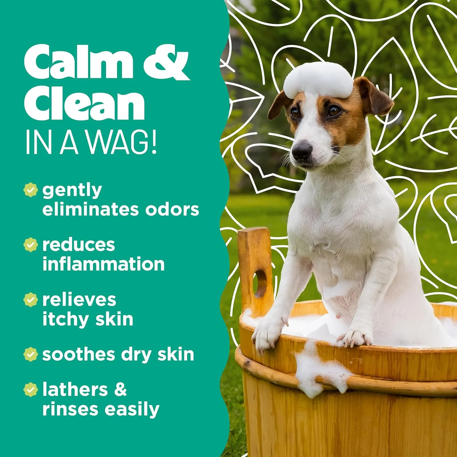 TropiClean Oatmeal Dog Shampoo for Itchy Skin Relief, Professional Dog Shampoo, Soothing Medicated Itch Relief, Puppy Safe 1 gal - Image 3