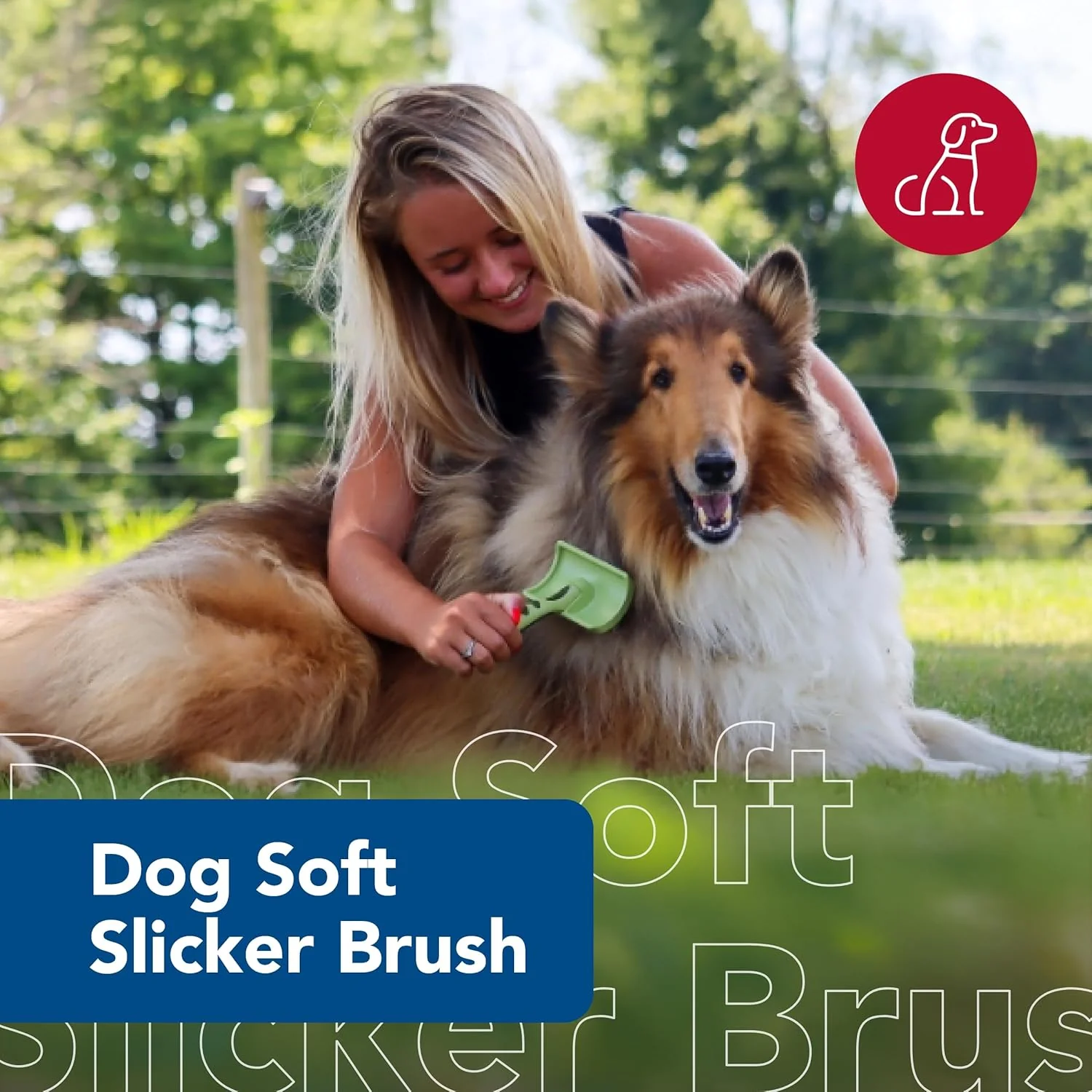 Coastal Pet Safari Dog Soft Slicker Brush - Dog Grooming Brush for Shedding - for Dogs with Short, Medium and Long Hair - Image 2