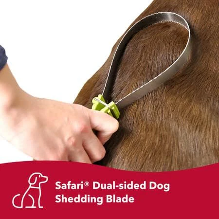 Coastal Pet Safari Dual-Sided Dog Shedding Blade - Stainless Steel Grooming Blade for Thick Coats - For Dogs with Short and Long Hair - Image 2