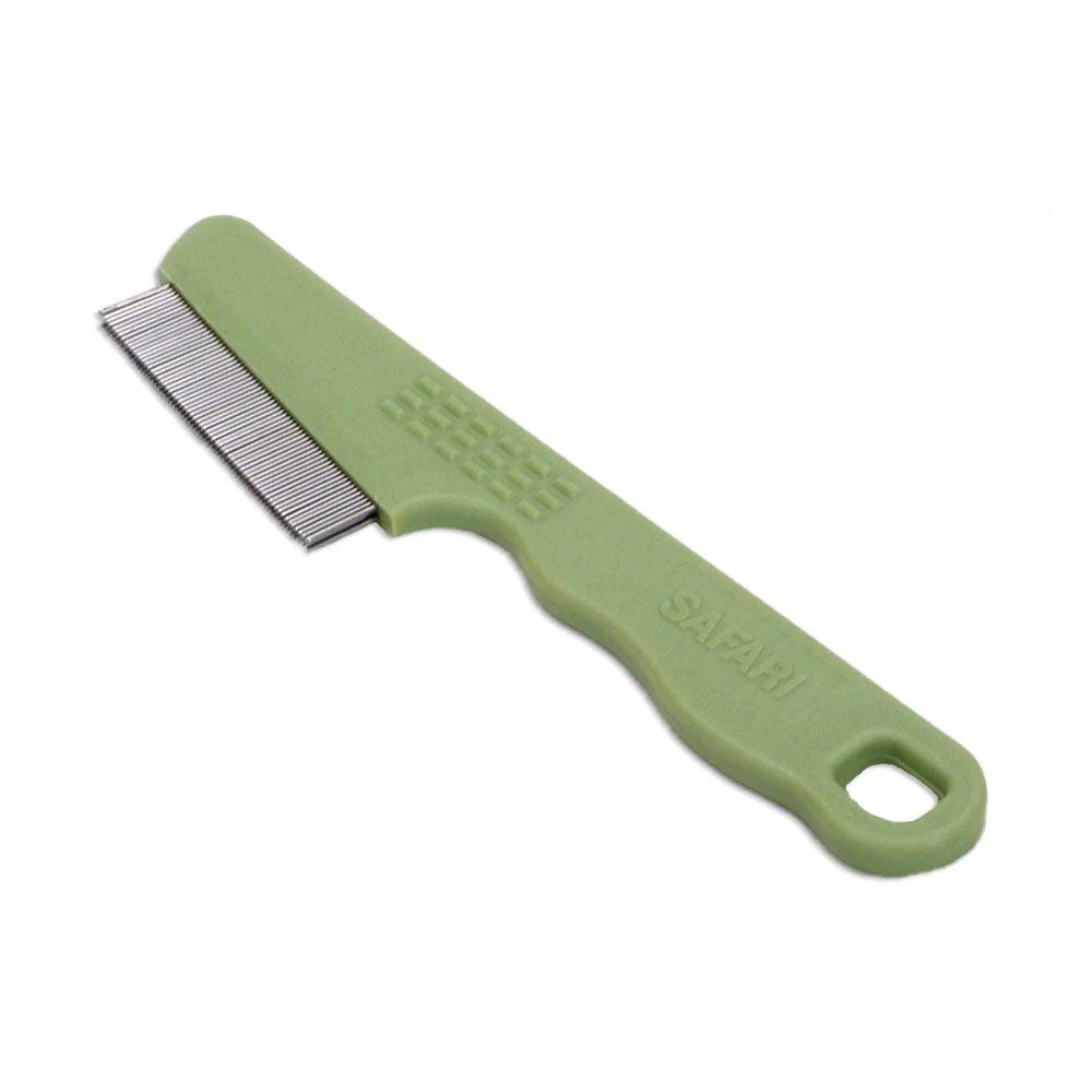 Coastal Pet Safari Double Row Comb - Helps Dry Skin - For Flea Prevention and Detection in Pets with Short and Long Hair