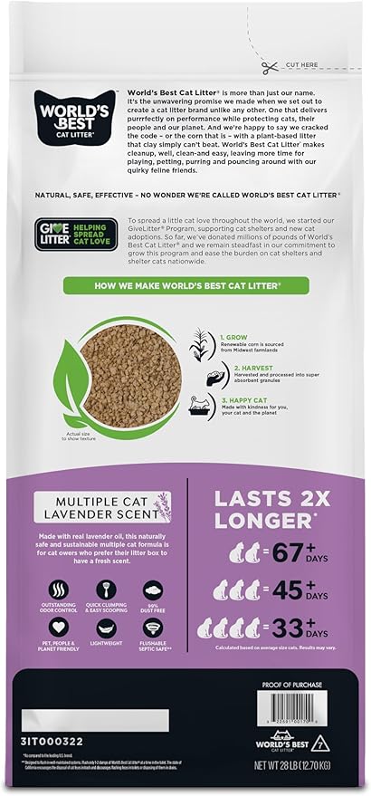 World's Best Cat Litter, Clumping Litter Formula for Multiple Cat - Image 5