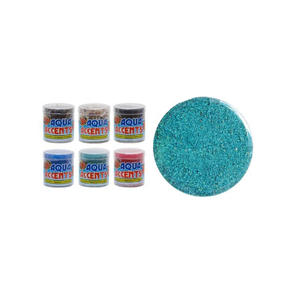 Zoo Med Laboratories Aqua Accents Decorative Aquarium Substrates Terminator Teal Sand Color - Image 2