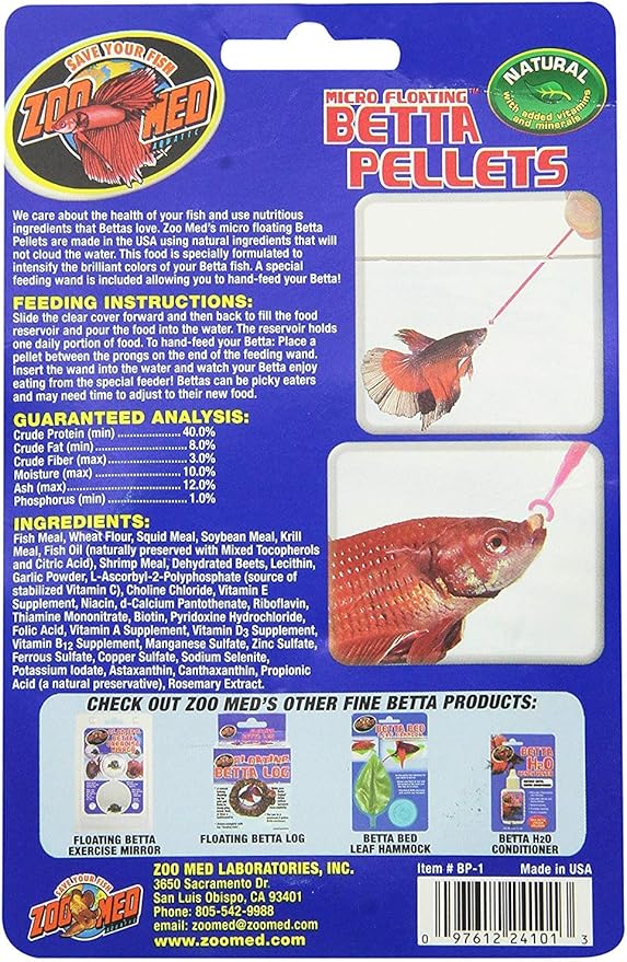 Zoo Med Laboratories Micro Floating™ Betta Pellet for Fish - Image 4