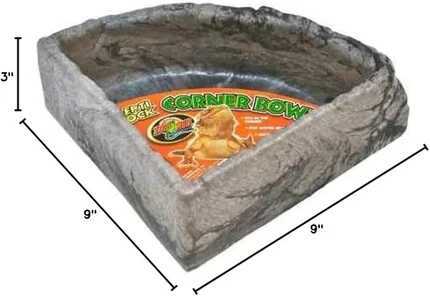 Zoo Med Laboratories Small Repti Rock Corner Bowl - Image 2