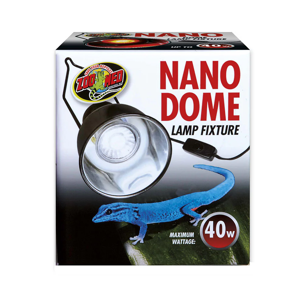Zoo Med Laboratories Nano Dome Lamp Fixture 4 Inch Bottom Diameter