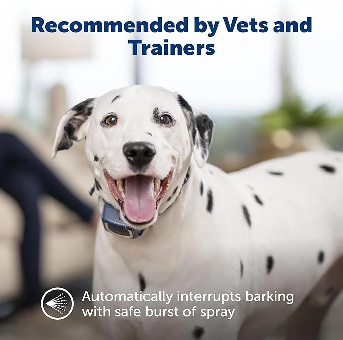 PetSafe Spray Bark Dog Collar, Automatic No Bark Device for Dogs 8 lb. and Up - Rechargeable and Water-Resistant – Includes Citronella and Unscented Spray Refills & USB Charging Cable, Navy - Image 4