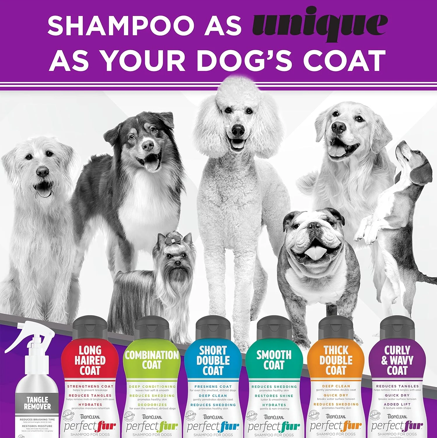 TropiClean Perfect Coat Shampoo for Dogs 16oz - Image 7