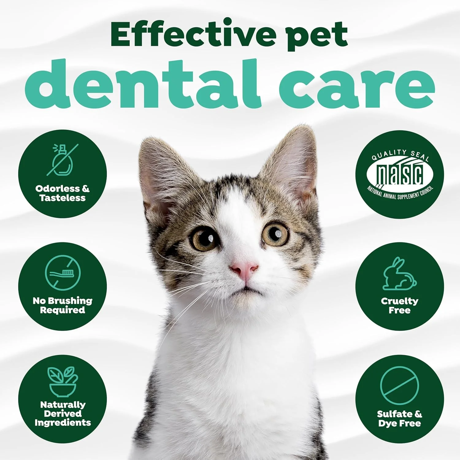 TropiClean Fresh Breath Drops for Cats Travel Size | Cat Mouthwash | Water Additive For Cats | Kitten Bad Breath Water Additive | Made in the USA | - Image 4