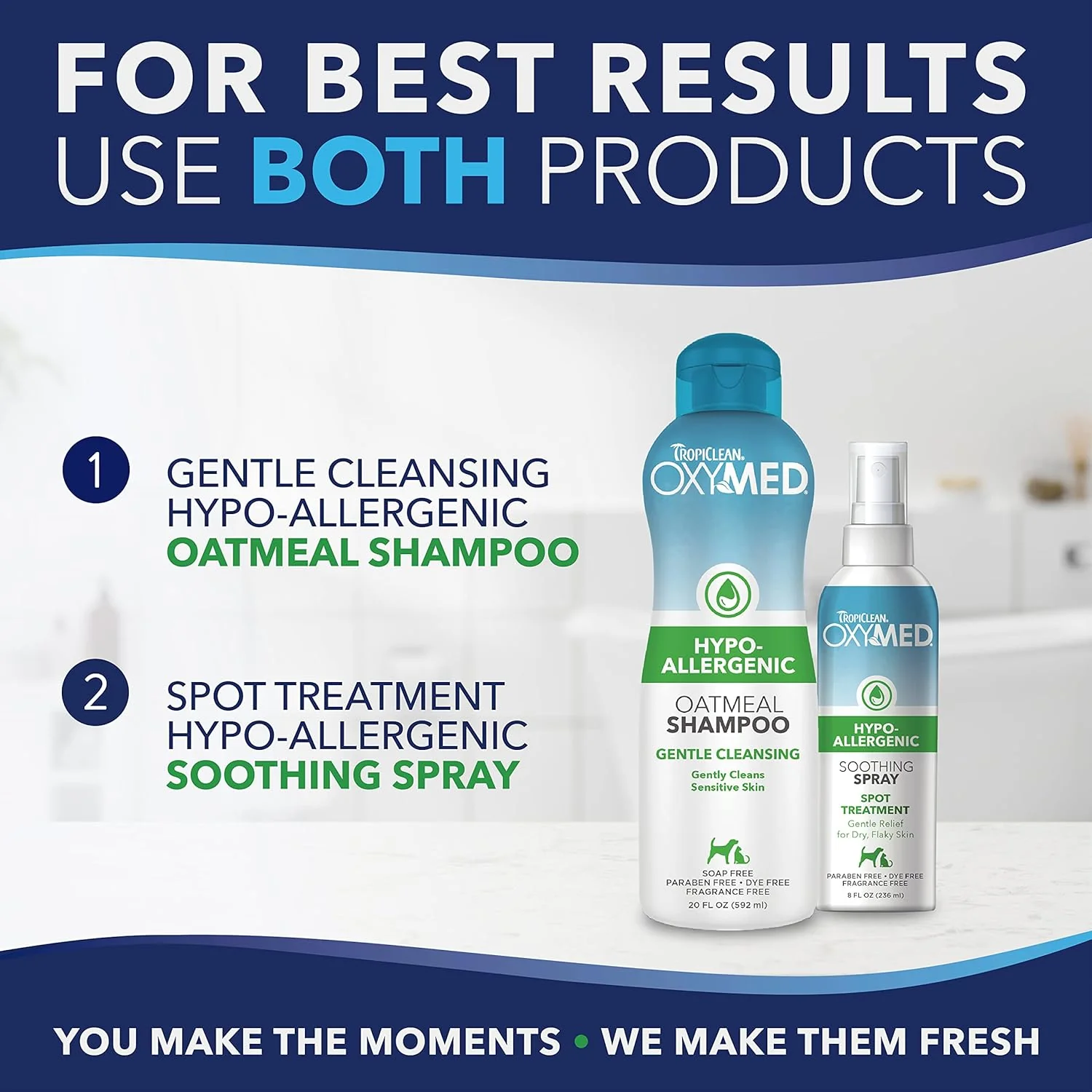 TropiClean OxyMed Hypoallergenic Hot Spot Treatment for Dogs, Dog Allergy Relief Spray, - Image 8
