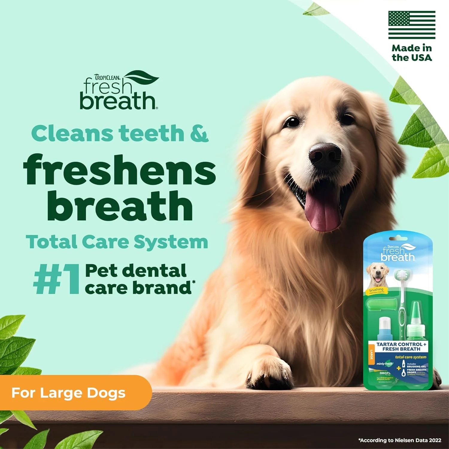 TropiClean Fresh Breath & Tartar Control Total Care System for Large Dogs - Image 2