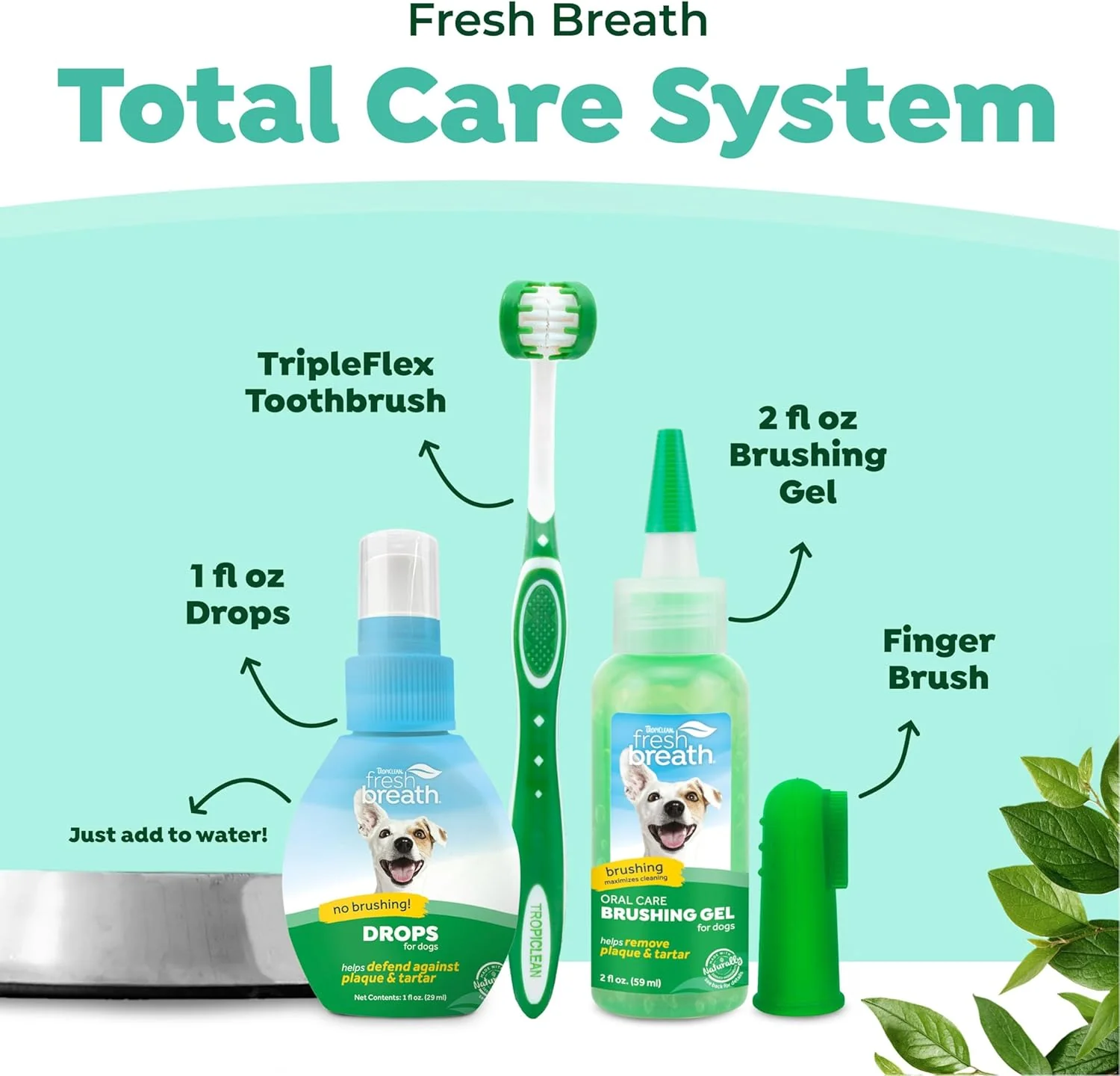 TropiClean Fresh Breath & Tartar Control Total Care System for Large Dogs - Image 3