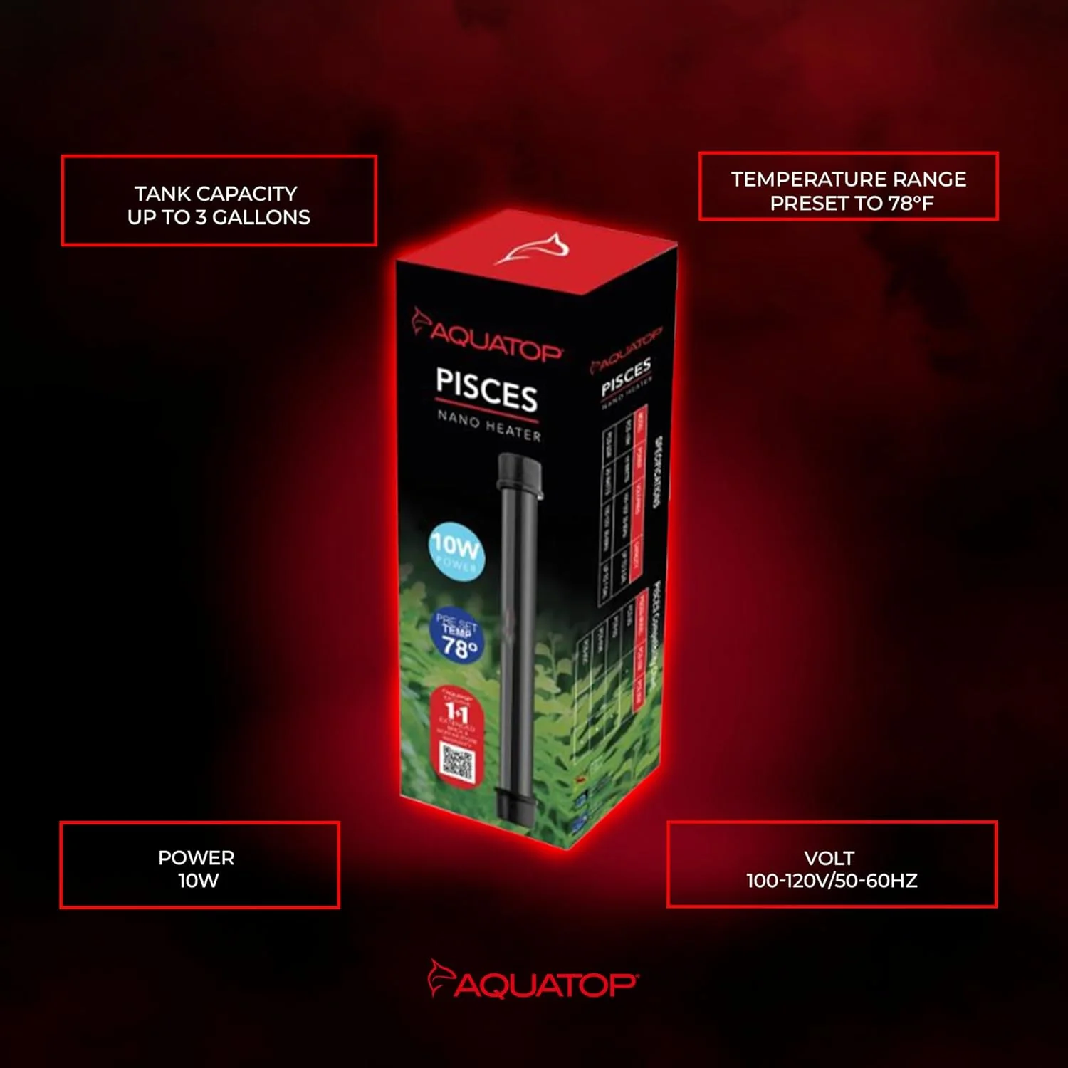 Aquatop® Pisces Nano Aquarium Heater 10 Watt for Up to 3 Gallons - Image 5