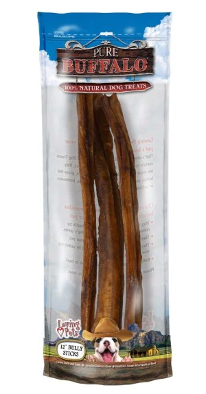 Loving Pets® Pure Buffalo™ Grain Free Bully Sticks Natural Dog Treats - Image 2
