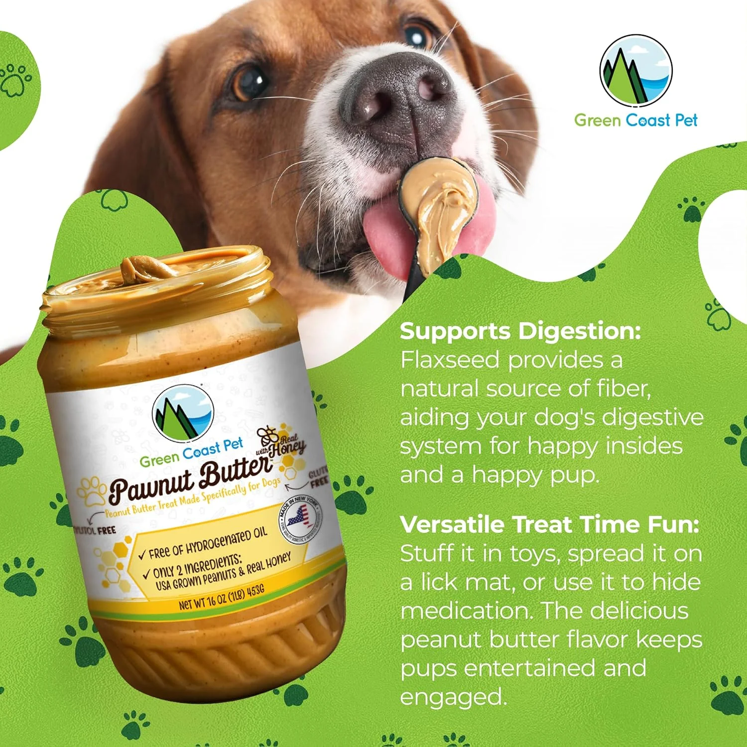 Pawnut Butter with Honey | Xylitol-Free | Made in USA - Image 3
