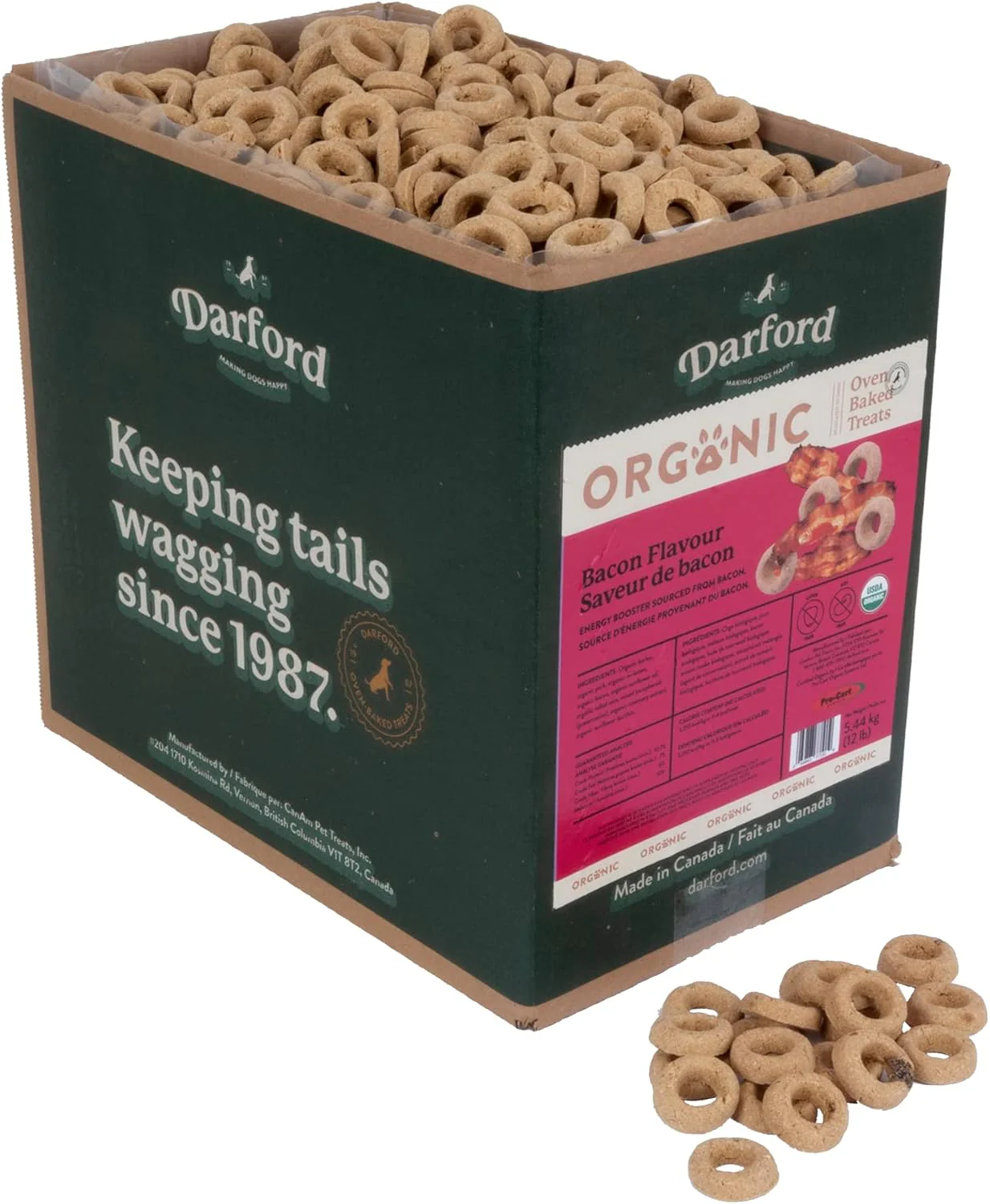 Darford Organic Premium Dog Treat - Bacon Flavor