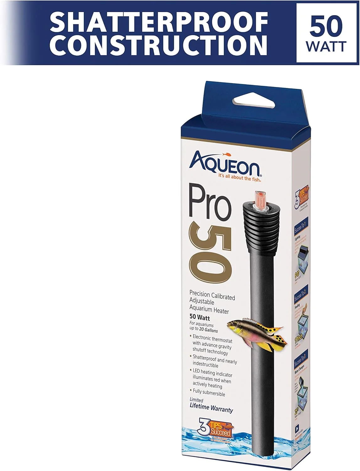 Aqueon Adjustable PRO Aquarium Heater - Image 2