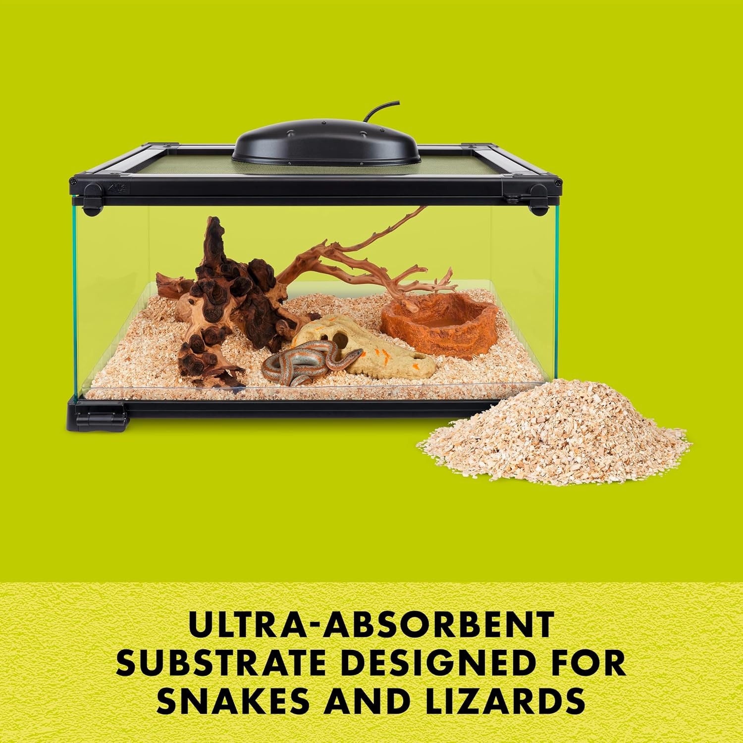 Zilla Reptile Terrarium Bedding Substrate Snake and Lizard Litter, 24 Quart - Image 2