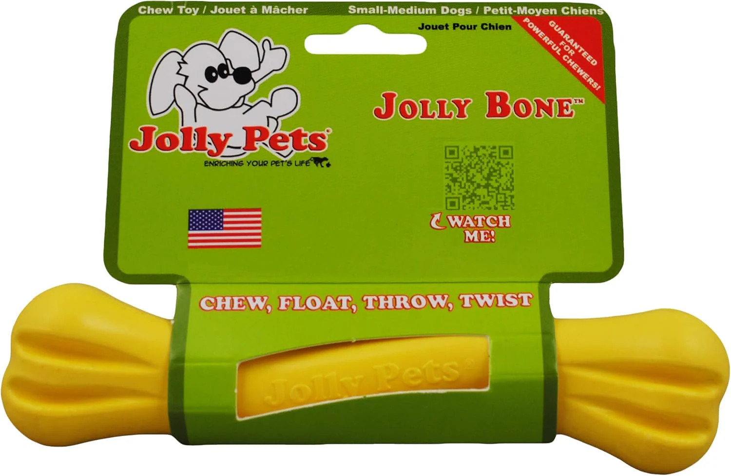 Jolly Pets® Jolly Bone Durable Interactive Float Chew Dog Toy - Image 5