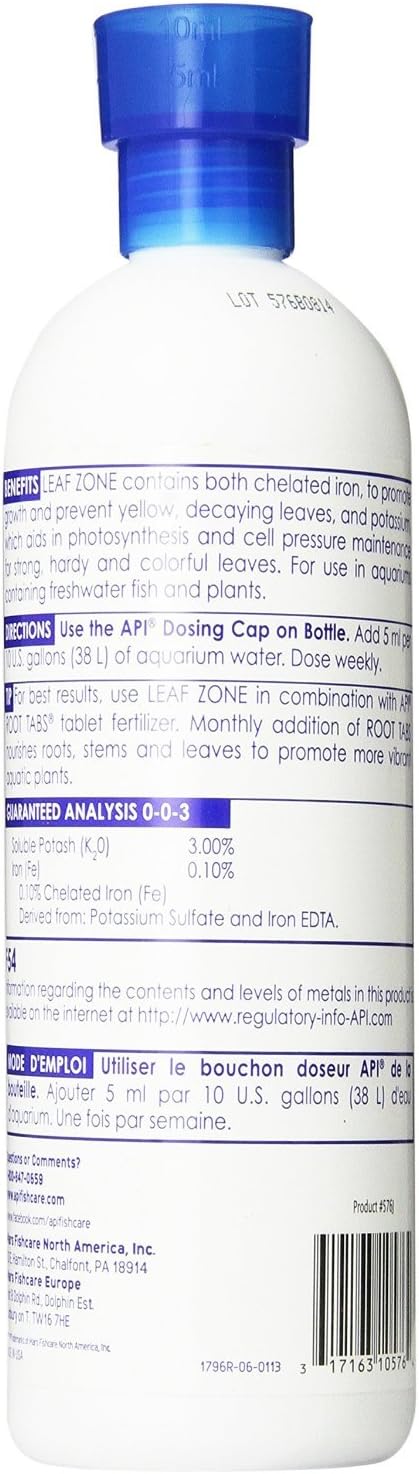 API Leaf Zone Aquarium Plant Food 16 oz - Image 2