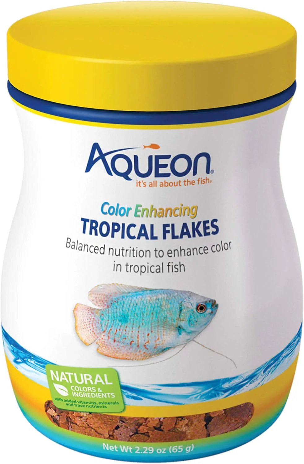 Aqueon® Color Enhancing Tropical Flakes Fish Food 2.29 Oz
