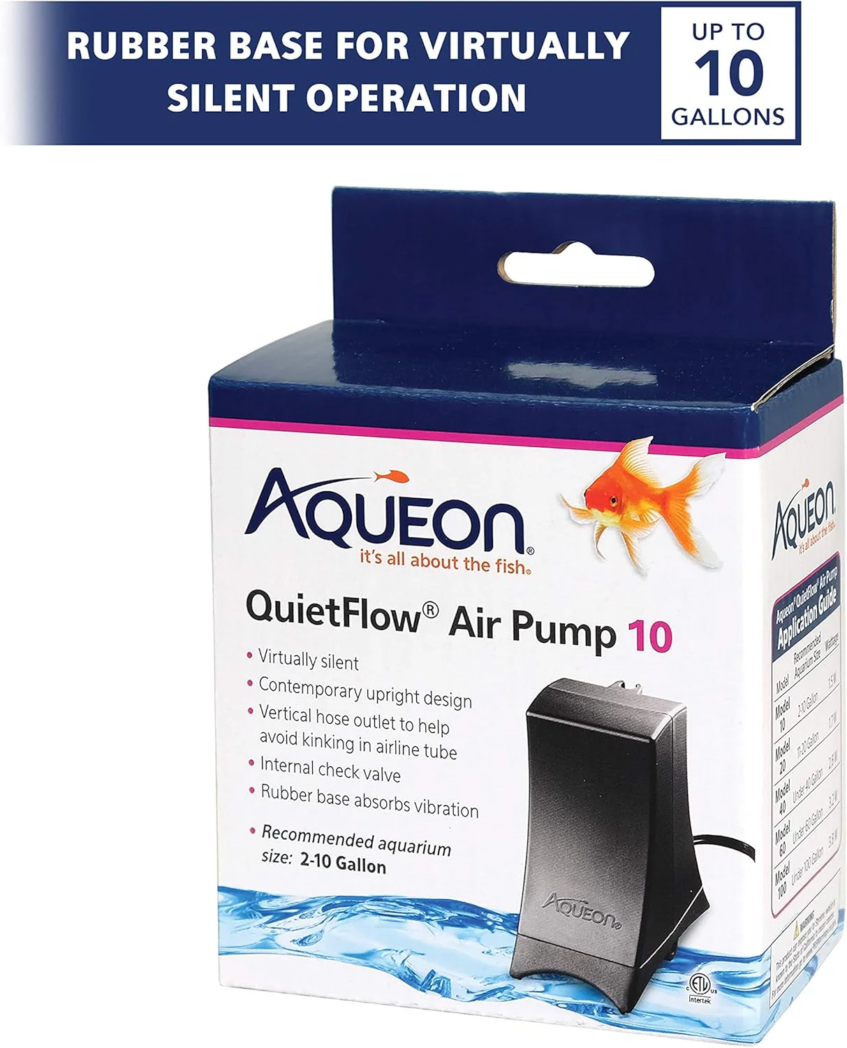 Aqueon QuietFlow Aquarium Air Pump - Image 2