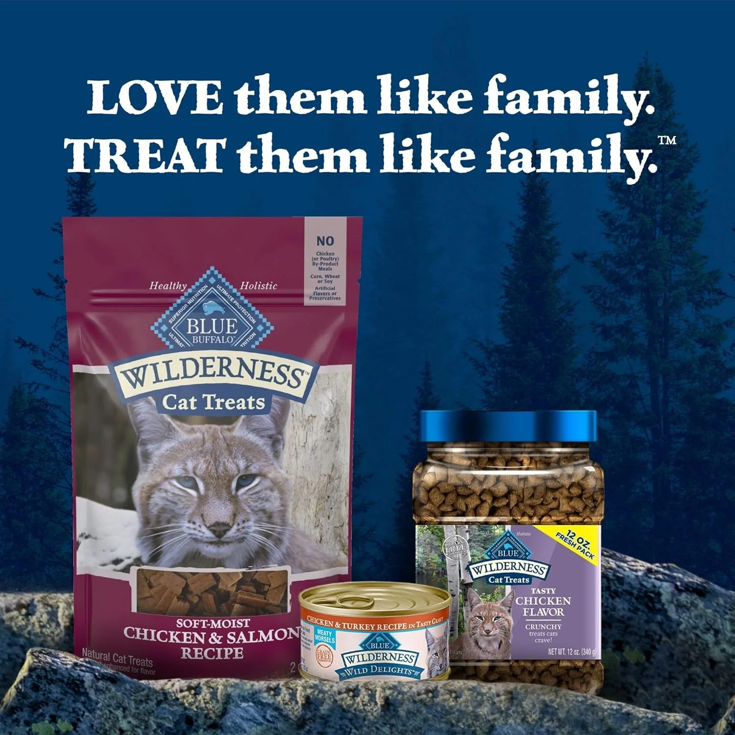 Blue Buffalo Wilderness Grain Free Soft-Moist Cat Treats, Chicken & Salmon - Image 10