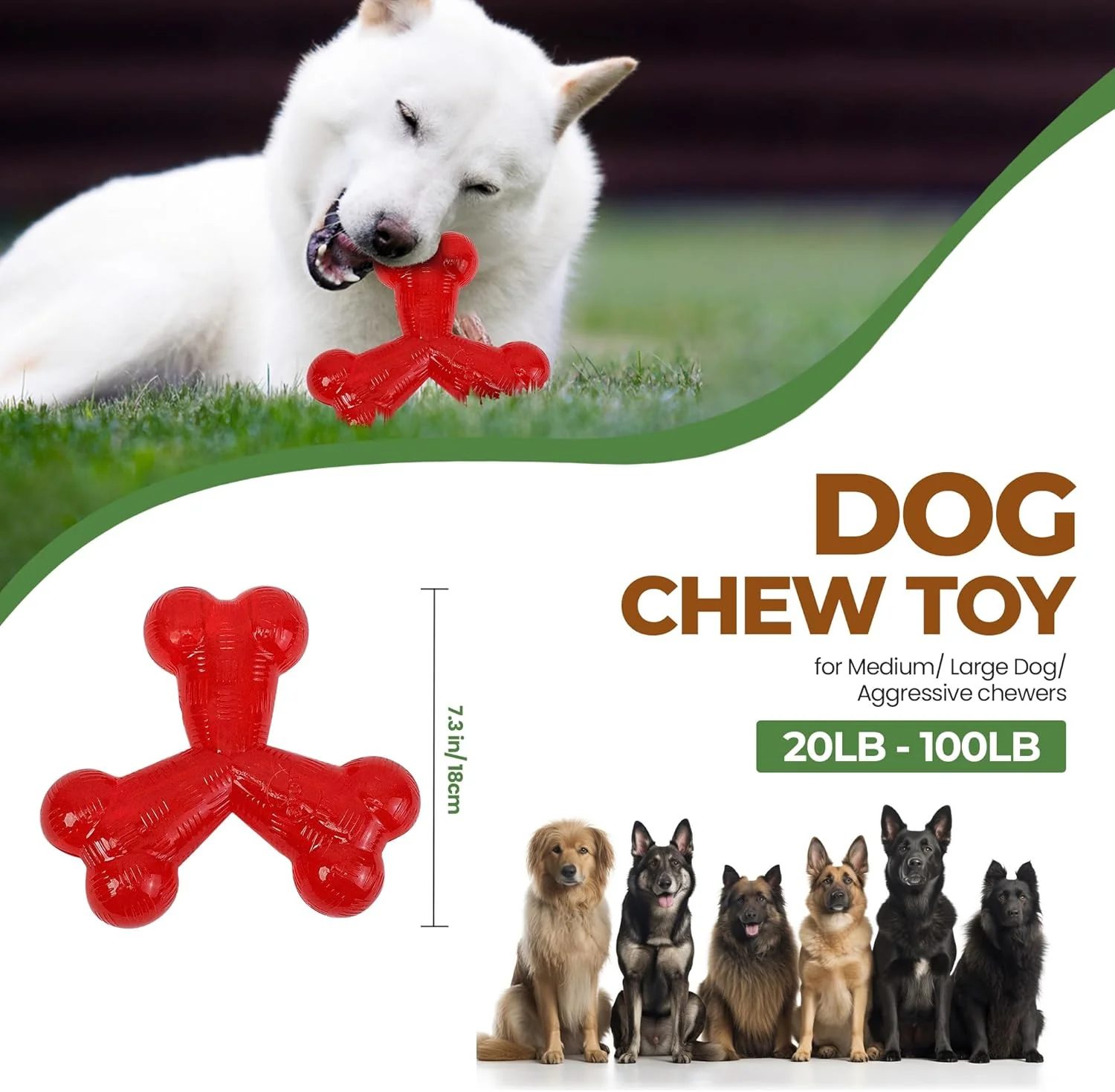 SPOT ethischen Pets Trident 6 Spielzeug, 15,2 cm, Rot - Image 9