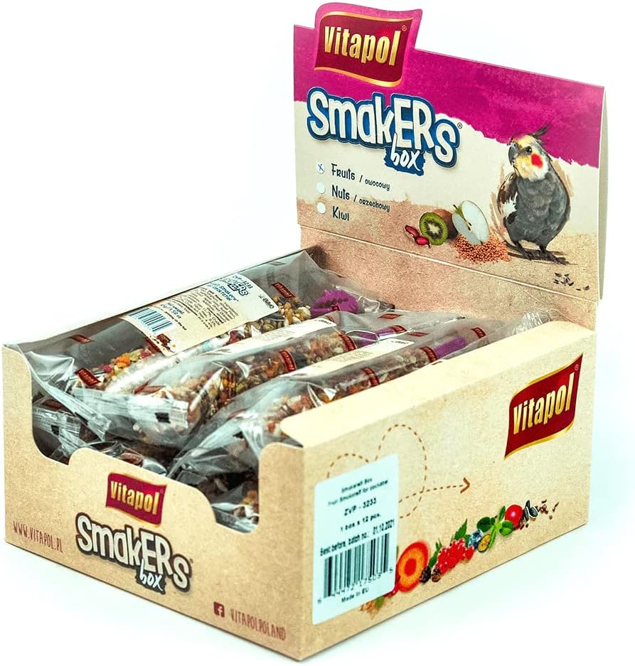 644121 Cockatiel Treat Sticks - Fruit - Pack of 12 - Image 2