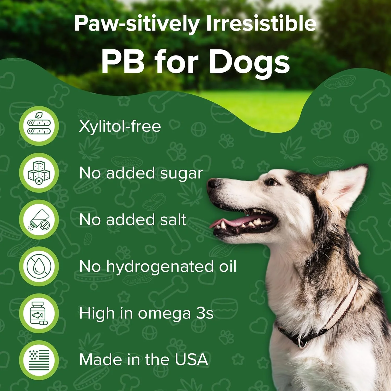 All-Natural Pawnut Butter for Dogs | Made in USA | Peanut & Flaxseed Blend - Image 4