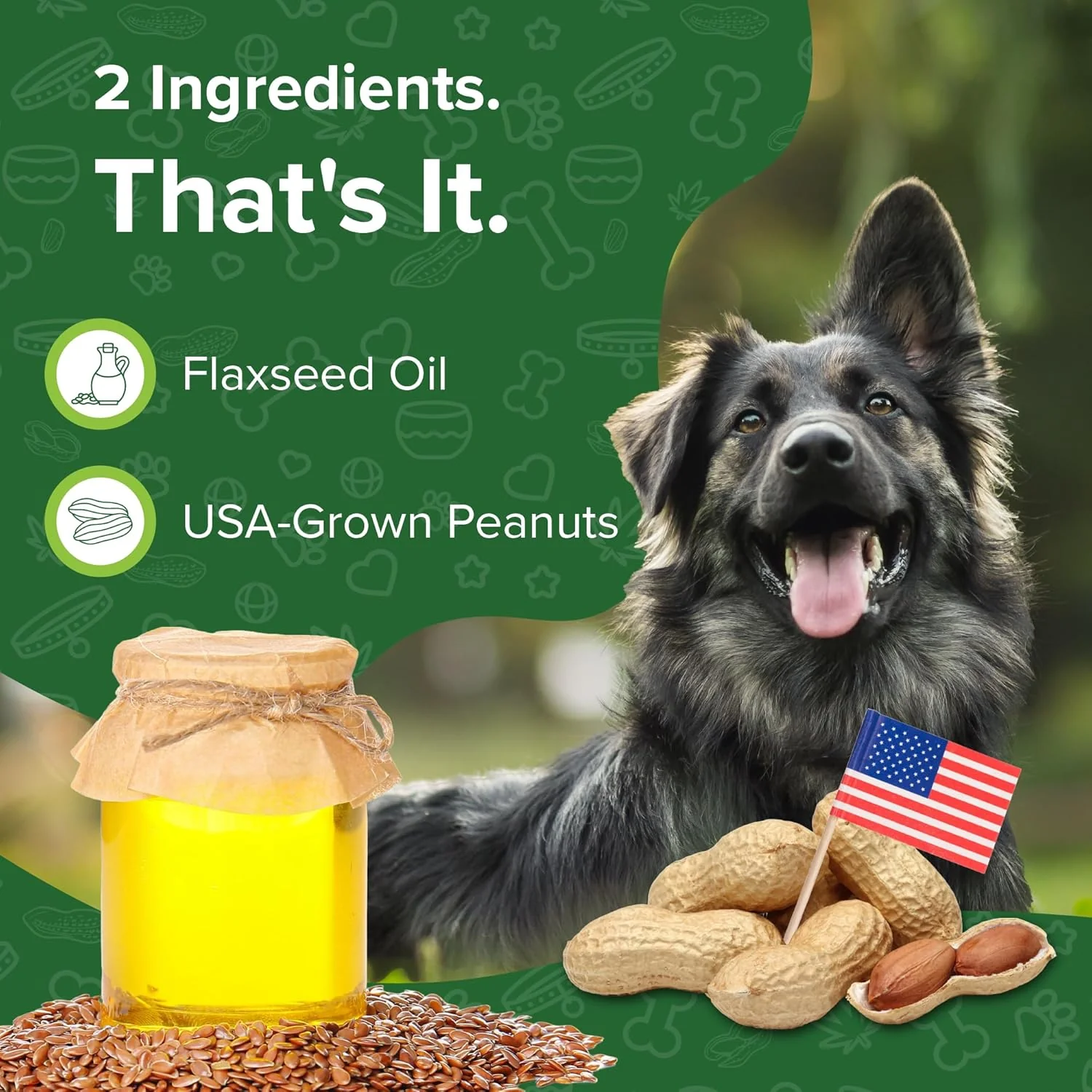 All-Natural Pawnut Butter for Dogs | Made in USA | Peanut & Flaxseed Blend - Image 5
