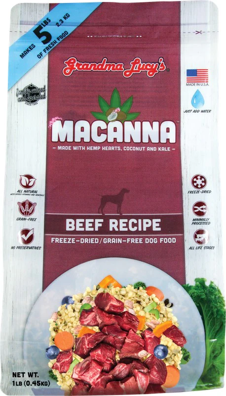 Grandma Lucy’s® Macanna™ Freeze Dried Grain Free Beef Recipe Dog Food - Image 10