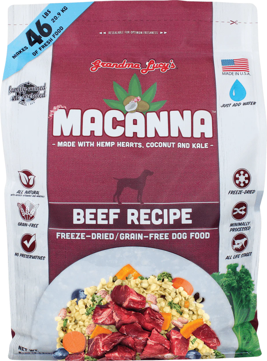 Grandma Lucy’s® Macanna™ Freeze Dried Grain Free Beef Recipe Dog Food - Image 9