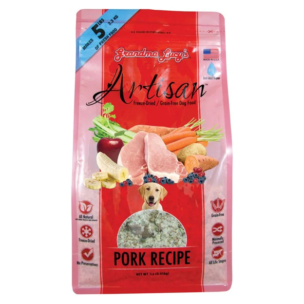 Grandma Lucy’s® Artisan™ Freeze Dried Grain Free Pork Recipe Dog Food - Image 10