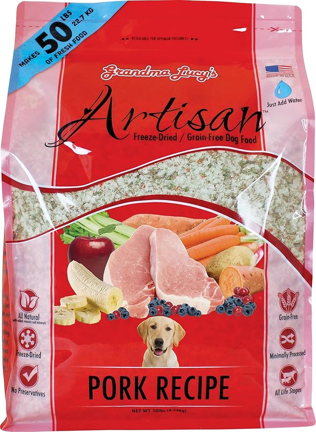 Grandma Lucy’s® Artisan™ Freeze Dried Grain Free Pork Recipe Dog Food - Image 9