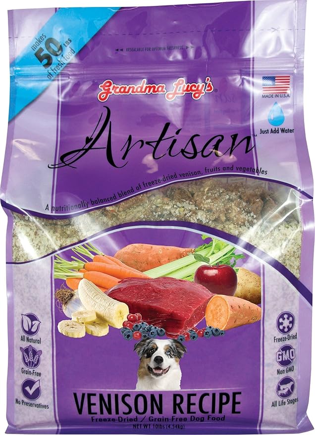 Grandma Lucy’s® Artisan™ Freeze Dried Grain Free Venison Recipe Dog Food - Image 9
