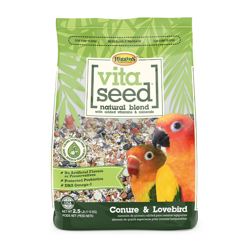 Higgins Premium Pet Foods Vita Seed Natural Bird Food, Conure & Lovebird