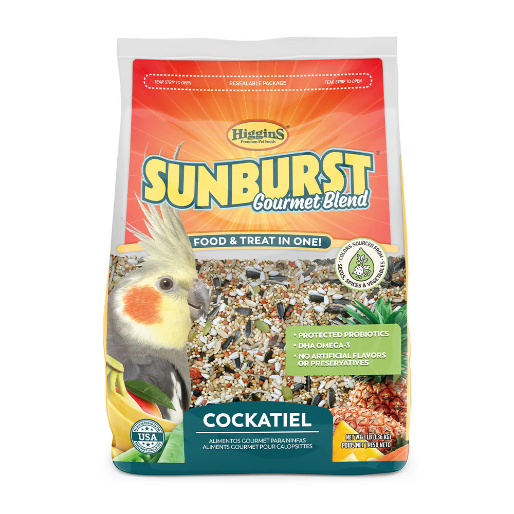 Higgins Sunburst Gourmet Cockatiel Food