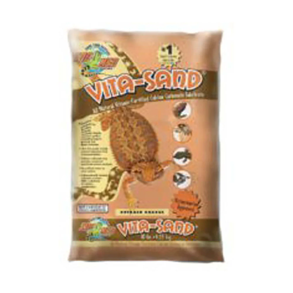Zoo Med Laboratories Vita-Sand® Reptiles Calcium Carbonate Substrate Outback Orange Color